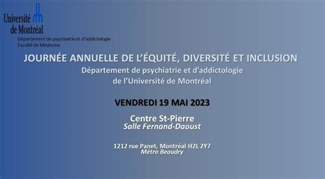 Journ E Annuelle De L Quit De La Diversit Et De L Inclusion