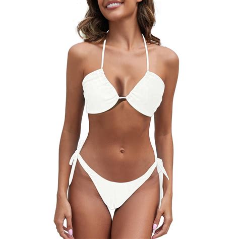 Xiangyun Womens Bikini Swimsuits Two Piece Bikinis Women S Tan Through Slim Fit Hollow