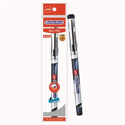 Butterflow Ball Pen (Black) - Cello | Ethnic Prides