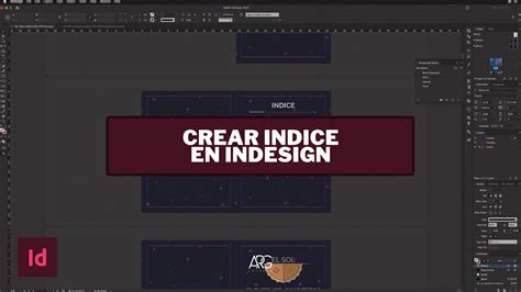 Crear Índice Con Indesign Youtube