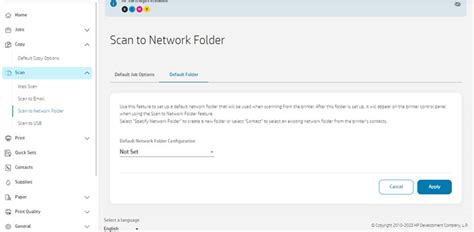 Scan To Network Setup Process Hp Customer Support