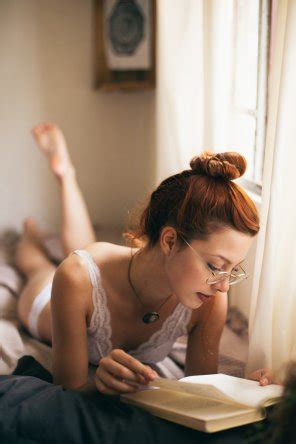 Feet Redhead Glasses And Reading The Perfect Girl Porn Pic