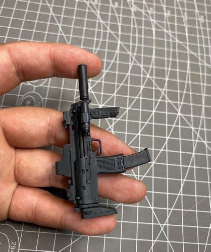 1 6 Submachine Gun Figure Hot Toys MMS192 G I Joe Retaliation Snake