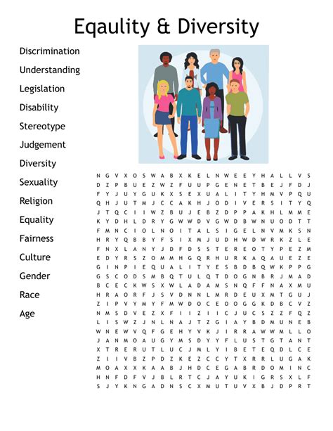 Equality And Diversity Word Search Wordmint