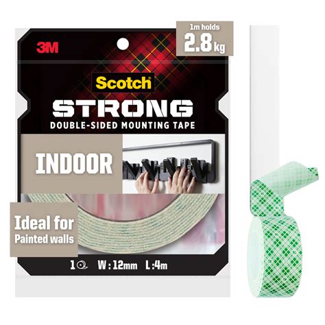 3M Scotch Indoor Double Sided Mounting Tape 12 Mm X 4 M NTUC FairPrice