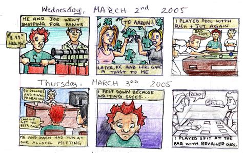 comic strip diary  aaron cossrow  coroflotcom