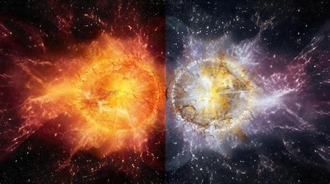 Os Quatro Elementos Do Fogo São Mostrados Em Cores Diferentes Foto