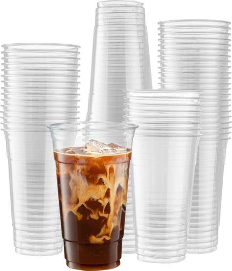 Amazon Lilymicky 600 Pack 24 Oz Clear Plastic Cups PET Disposable