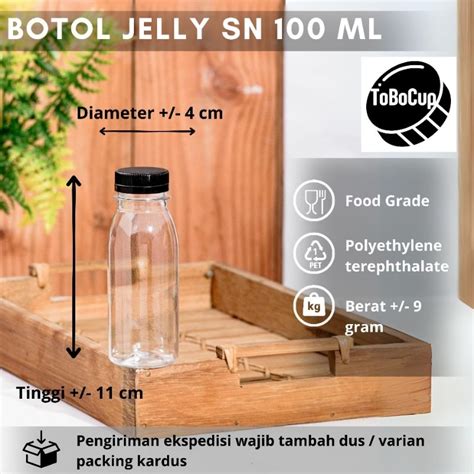 Jual Botol Jelly Plastik 100ml Botol Zam Zam Short Neck SN EKONOMIS