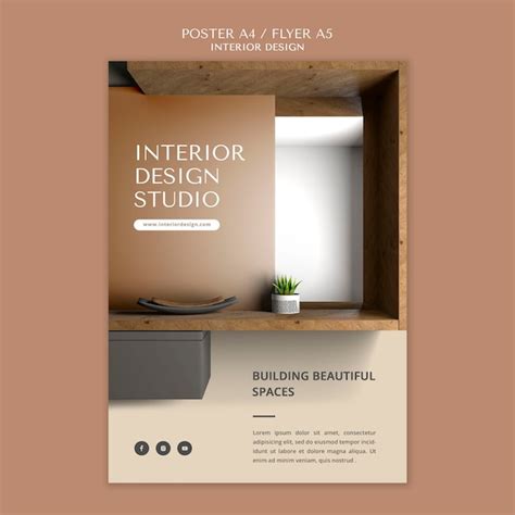 Premium Psd Interior Design Poster Flyer Template