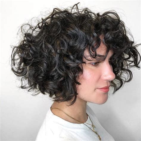 Long Bob Com Franja Para Uma Transformação Moderna Curly Bob