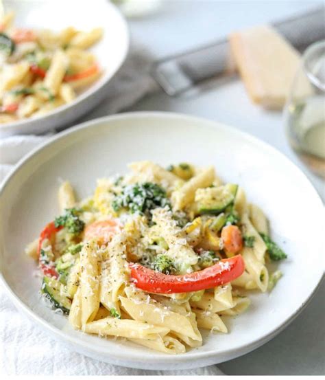 Creamy Penne Pasta Primavera Simply Made Eats