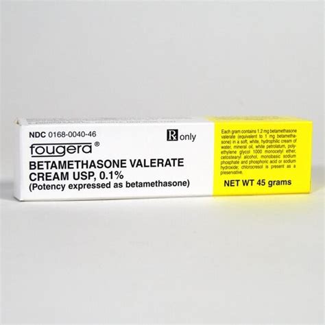 Betamethasone Valerate, 0.1%, Cream, 45gm Tube | McGuff