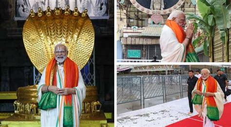 India Pm Modi Visits Tirupati Shrine All Set To Hold Mega Road Show