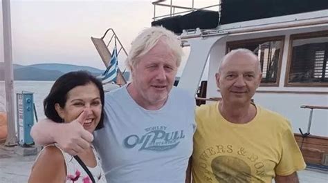 Boris Johnson Looks Stubbly And Dishevelled In Snaps On Second Holiday