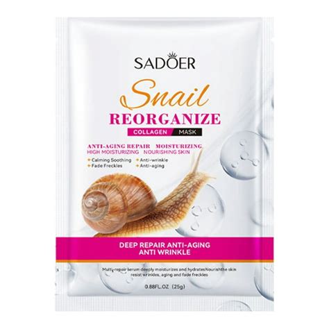 SADOER Snail Reorganize Collagen Face Sheet Mask