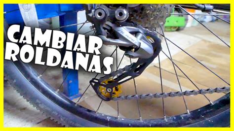 CÓMO CAMBIAR las ROLDANAS del DESVIADOR TRASERO de la BICICLETA