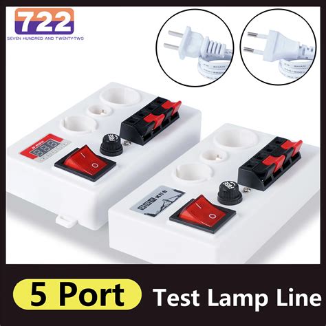 Hd Led Quick Test Light Box Lamp Bulb Tools Tester Voltage Wattage With