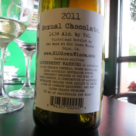 The Birch Beat Wine Wednesday Sexual Chocolate