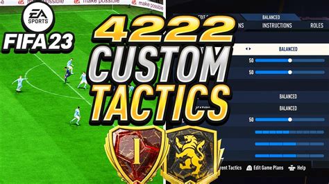 The Best Pro Custom Tactics On Fifa Youtube