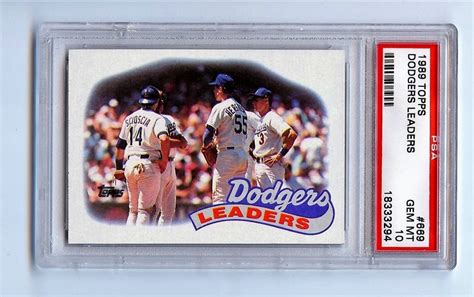 Auction Prices Realized Baseball Cards 1989 Topps Dodgers Leaders OREL