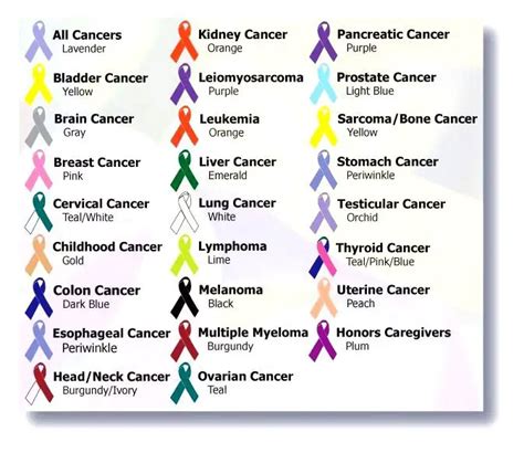 What Are The Awareness Months And Colors