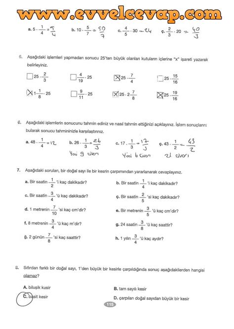 S N F Matematik N Yay Nlar Ders Kitab Cevaplar Sayfa