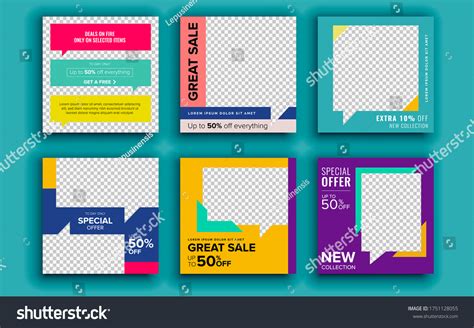 Set Sale Banner Template Design Vector Stock Vector (Royalty Free ...