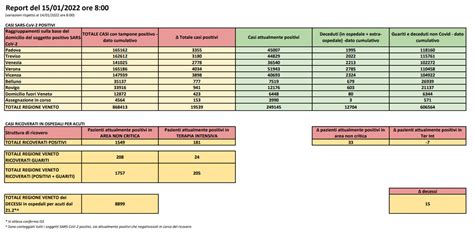 Coronavirus Covid Bollettino Verona Veneto Gennaio