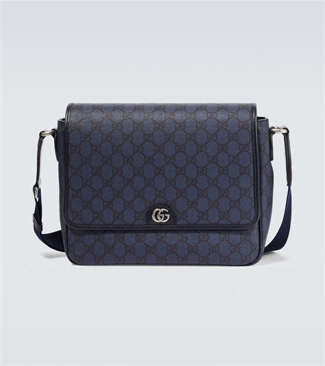 Gucci Ophidia Gg Medium Shoulder Bag Blue Editorialist