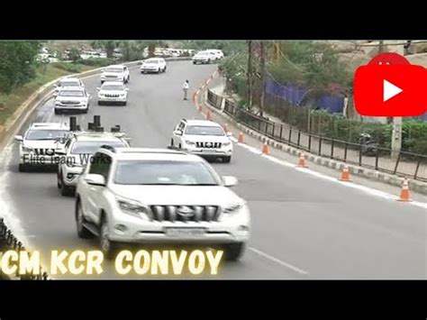 Telangana CM KCR Convoy In Hyderabad CM Convoy Bullet Proof Cars