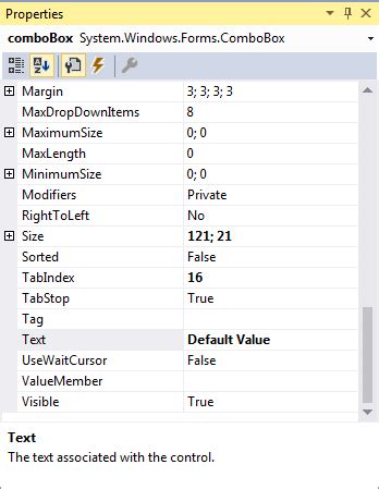 C How Do You Set The Default Value Of A Combo Box In The Winforms