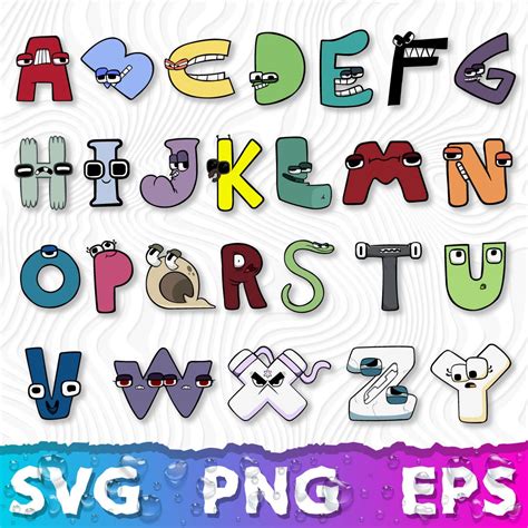 Alphabet Lore SVG, Villain Letter ABC, Lore Alphabet PNG, Al - Inspire ...