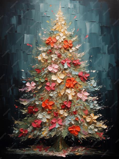 Premium AI Image | Festive Christmas Tree Masterpiece by a World Famous