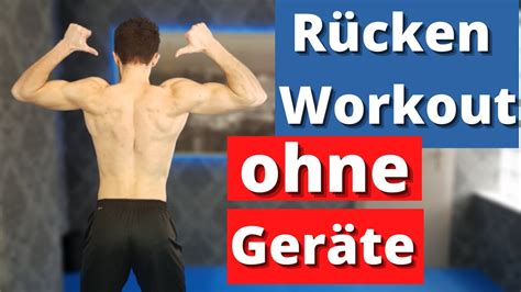 Rücken Training Ohne Geräte 10 Minuten Rücken Workout Youtube