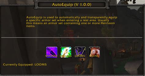 Autoequip Bags Bank Inventory World Of Warcraft Addons