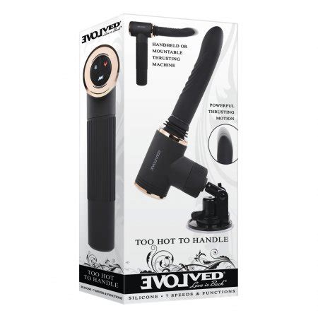 Evolved Too Hot To Handle Thrusting Machine Black Sex Toy HotMovies