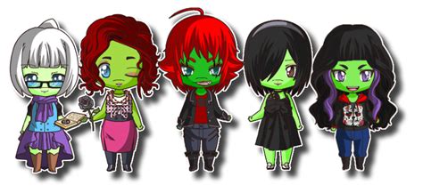 Femme Fatales Plus Noodle Chibis By Artlesa On Deviantart