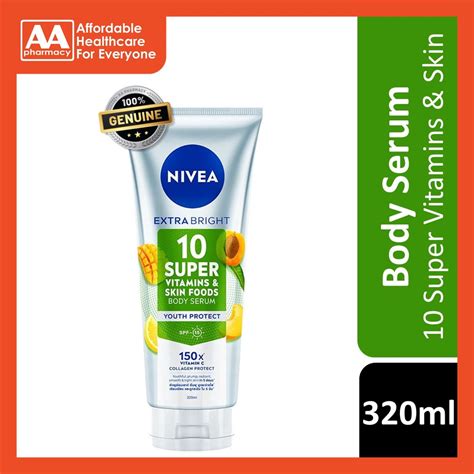 Nivea Extra Bright 10 Super Vitamins Skin Foods Youth Protect Serum