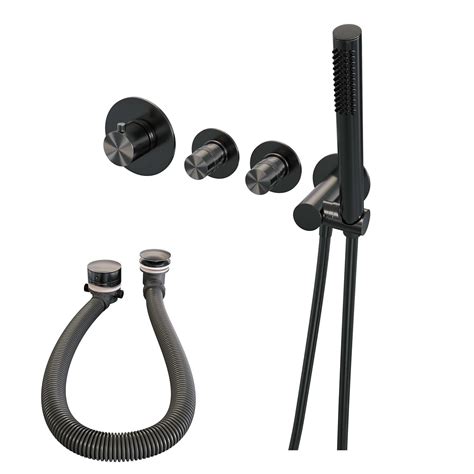 Brauer Gunmetal Edition Robinet Baignoire Thermostatique Avec Douchette