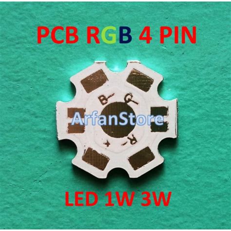 Jual Dijual Pcb Heatsink Rgb Pin Led W W Heat Sink Aluminium Plat