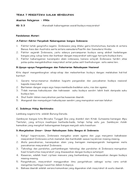 Materi Kelas 5 Smt 2 T 7 Pkn Pdf