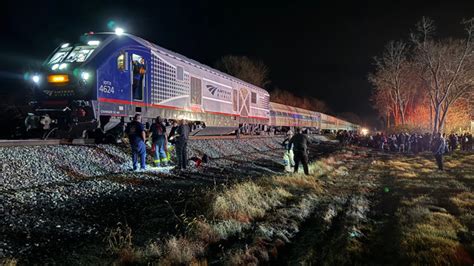 Minor Injuries After Amtrak Train Derails In Fiery Crash In Berrien County