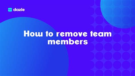 How To Remove Team Members YouTube