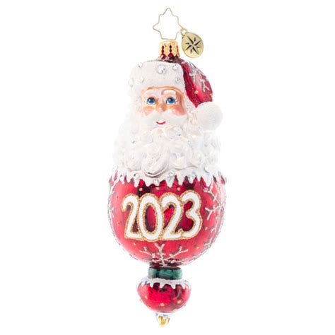 Christopher Radko 2023 New Year Elegance Santa 1021661 Christmas ...