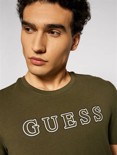 Guess T Shirt M Yi I Z Zielony Slim Fit Modivo Pl