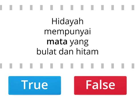 Kuiz Kata Nama Am Dan Kata Nama Khas True Or False