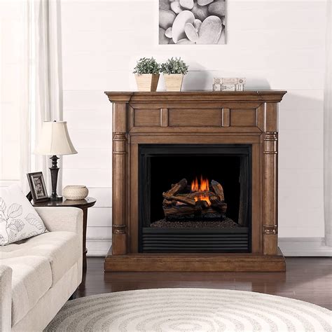 Bluegrass Living Ventless Gas Log Set 18in Split Red Oak 30 Heat Output 30000 Btu Hour