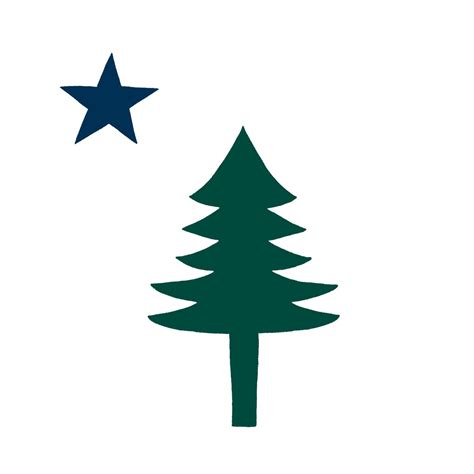 Maine Flag Embroidered Patch 1901 Maine Flag Sew On Patch Etsy