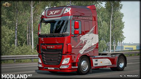 Daf Xf Euro Sabertooth Multicolor Skinpack Ets